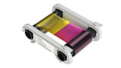 Полноцветная лента (YMCFKO) с УФ панель на 200 оттисков с чистящим роликом в Абакане